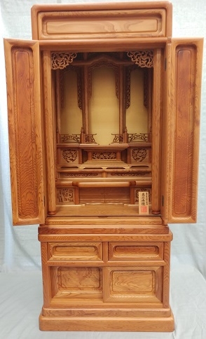 東京仏壇　屋久杉製　角丸型